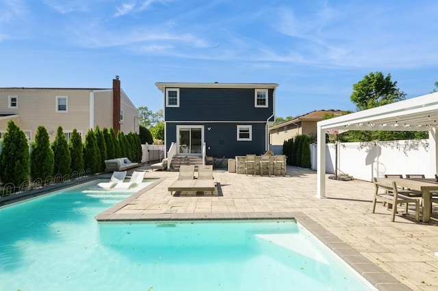 2033 Waltoffer Ave, North Bellmore, NY 11710 - back of property featuring a patio and outdoor dining space
