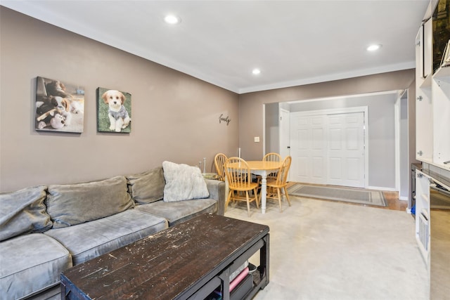 1213 E Broadway Unit B25, Hewlett, NY 11557 - living room featuring recessed lighting
