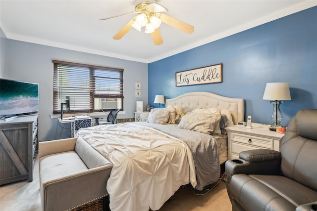 1213 E Broadway Unit B25, Hewlett, NY 11557 - bedroom featuring light colored carpet and ceiling fan
