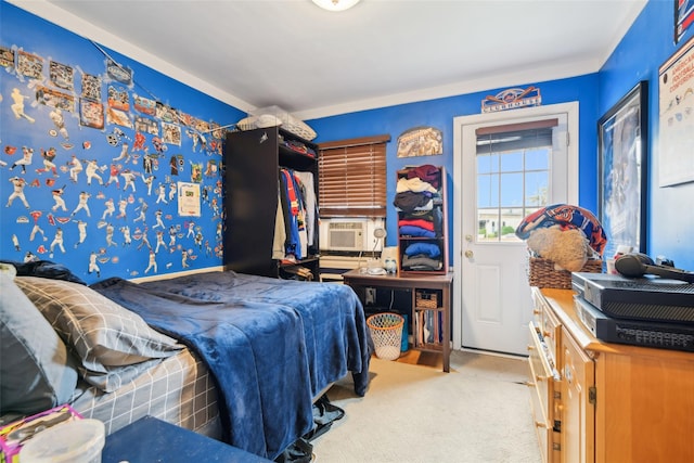 1213 E Broadway Unit B25, Hewlett, NY 11557 - bedroom featuring carpet flooring and cooling unit