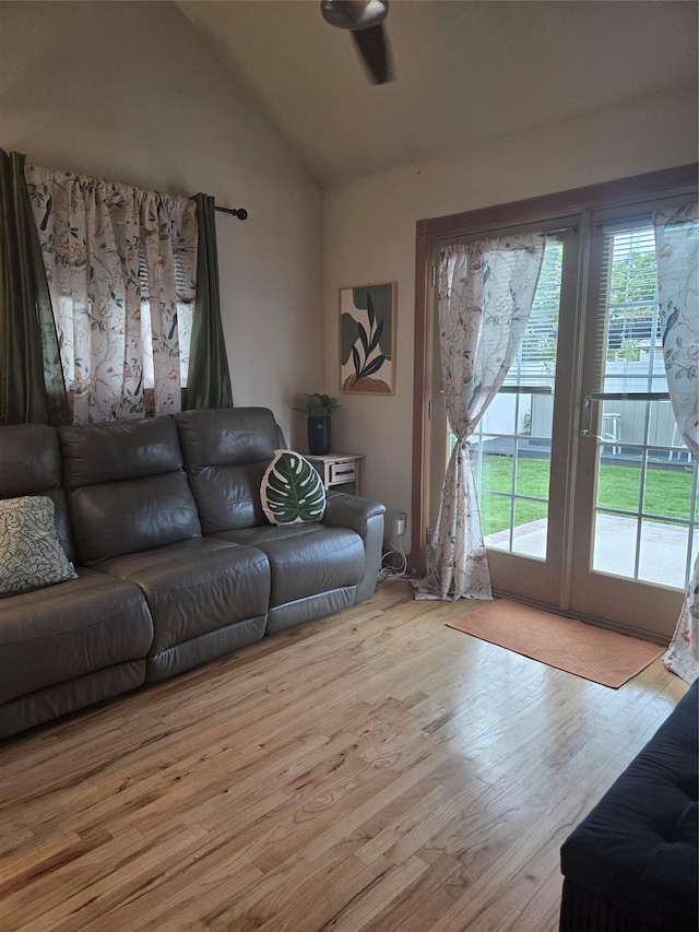 980 Alhambra Rd, North Baldwin, NY 11510 - living room with wood finished floors and vaulted ceiling