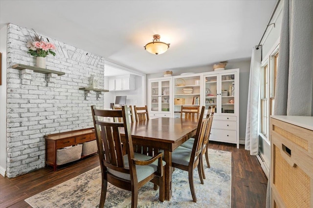 8 Meyer Ln, Medford, NY 11763 - dining space featuring dark wood finished floors