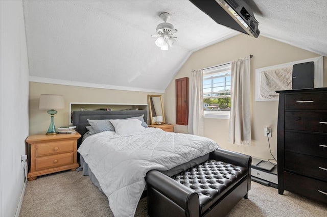 8 Meyer Ln, Medford, NY 11763 - bedroom featuring a textured ceiling, light carpet, and lofted ceiling