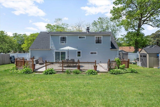 8 Meyer Ln, Medford, NY 11763 - rear view of property featuring a deck
