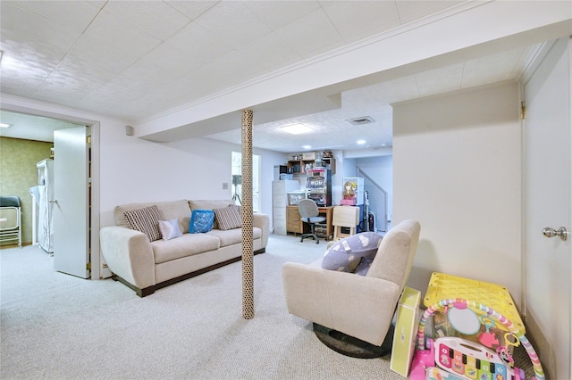 29 Cross Bow Ln, Commack, NY 11725 - living room featuring carpet floors
