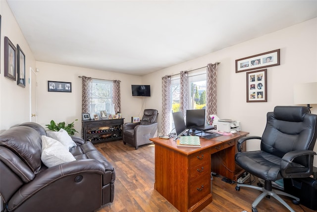 17 Daytona Beach Pl, Coram, NY 11727 - office with dark wood-style floors and plenty of natural light
