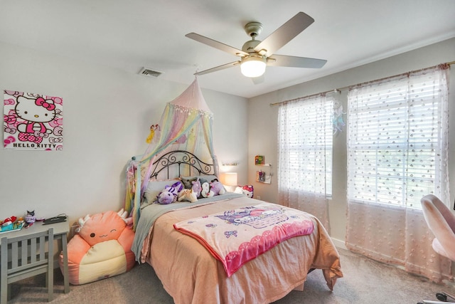 59 Middle Island Blvd, Middle Island, NY 11953 - carpeted bedroom featuring ceiling fan