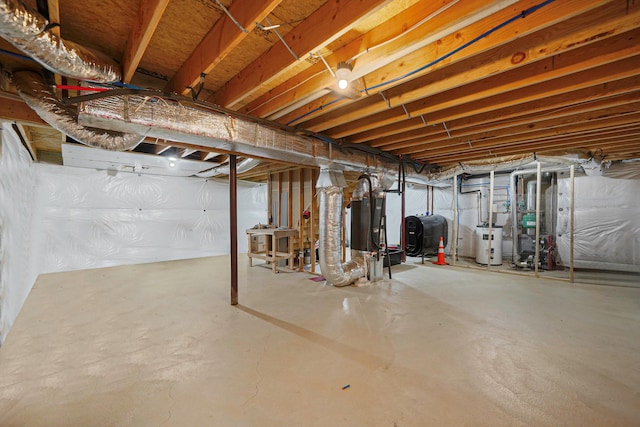 59 Middle Island Blvd, Middle Island, NY 11953 - unfinished below grade area with oil tank and water heater