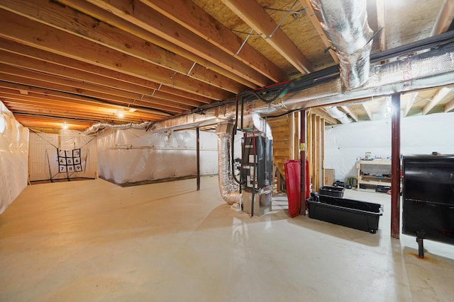 59 Middle Island Blvd, Middle Island, NY 11953 - unfinished basement with heating unit
