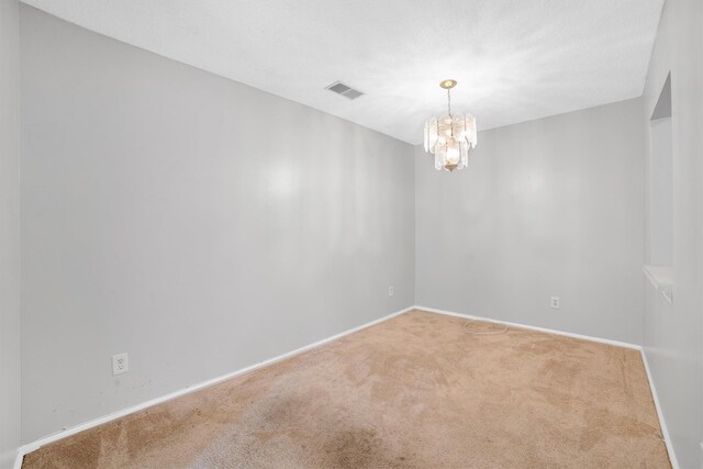 32 Huntington Cir Building 19, Peekskill, NY 10566 - empty room with carpet, a chandelier, and baseboards