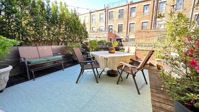 229 W 138th St, New York Manhattan, NY 10030 - view of patio / terrace with outdoor dining space