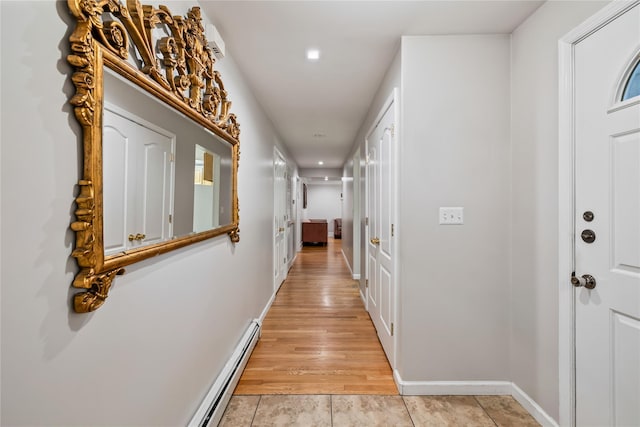 12 Horizon Ct Unit 103, Monsey, NY 10952 - corridor featuring recessed lighting, baseboards, and a baseboard radiator