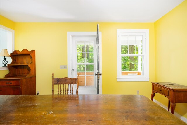 view of dining space
