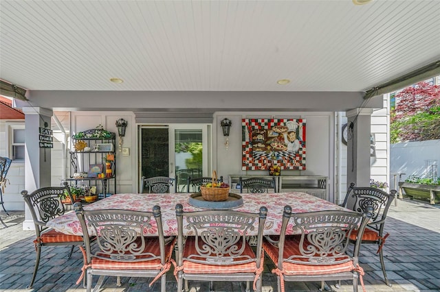 100 Mark Ln, Atlantic Beach, NY 11509 - view of patio / terrace featuring outdoor dining space