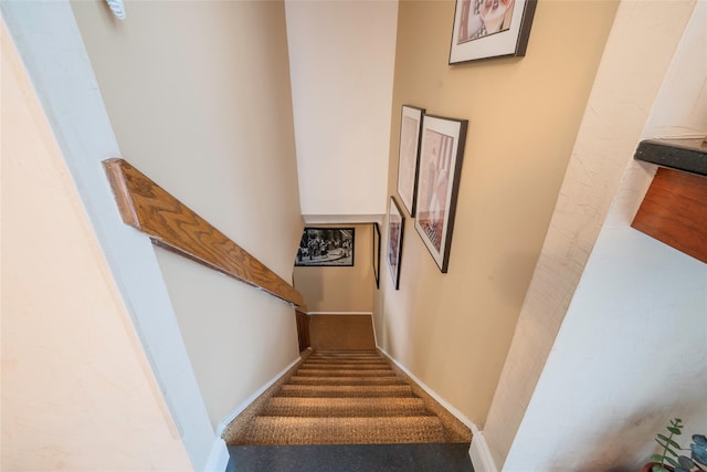 100 Mark Ln, Atlantic Beach, NY 11509 - staircase with carpet floors