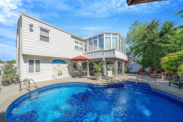 100 Mark Ln, Atlantic Beach, NY 11509 - view of pool featuring a patio