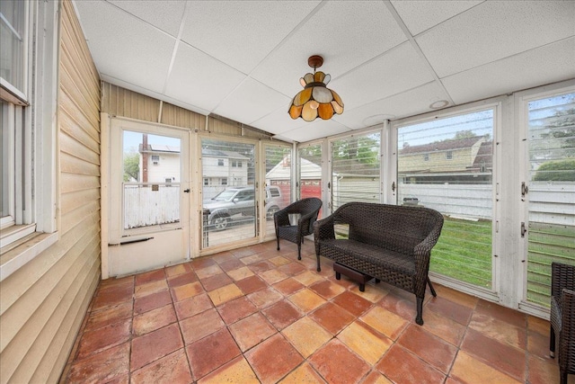 769 De Mott Ave, North Baldwin, NY 11510 - sunroom / solarium featuring vaulted ceiling