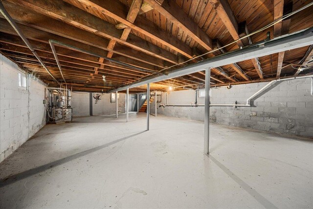 769 De Mott Ave, North Baldwin, NY 11510 - unfinished below grade area with stairway