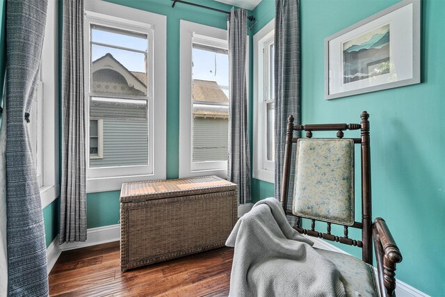 213 Walnut St, Peekskill, NY 10566 - living area with baseboards and wood finished floors