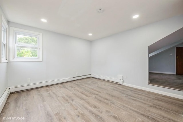 2600 Haff Ave, North Bellmore, NY 11710 - spare room featuring wood finished floors, baseboards, and recessed lighting