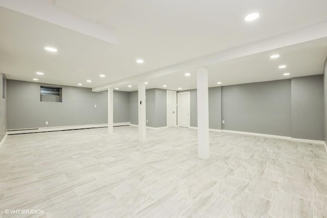 2600 Haff Ave, North Bellmore, NY 11710 - finished below grade area with recessed lighting and baseboards