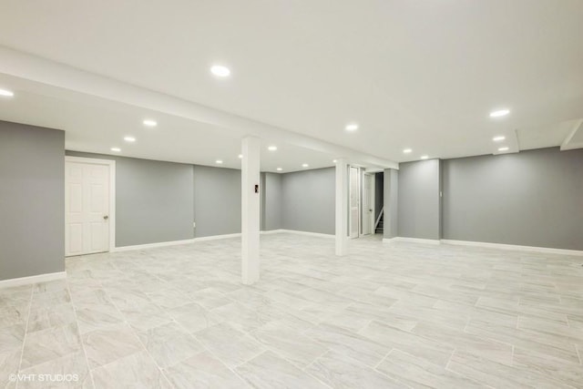 2600 Haff Ave, North Bellmore, NY 11710 - finished below grade area with recessed lighting and baseboards