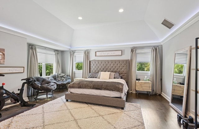 10 Colonial Dr, Smithtown, NY 11787 - bedroom with wood finished floors, recessed lighting, a raised ceiling, and baseboards