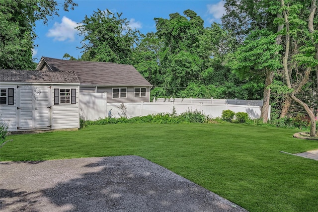115 Dawn Rd, Rocky Point, NY 11778 - view of yard featuring a storage shed