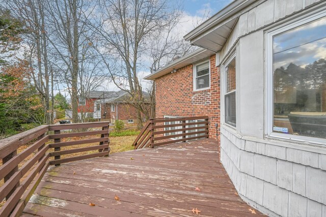 216 Birch Dr, New Hyde Park, NY 11040 - view of wooden terrace