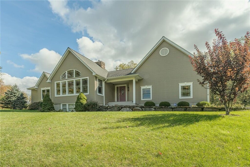 1230 Rte 284, Westtown, NY 10998 - view of front of house with a chimney and a front lawn