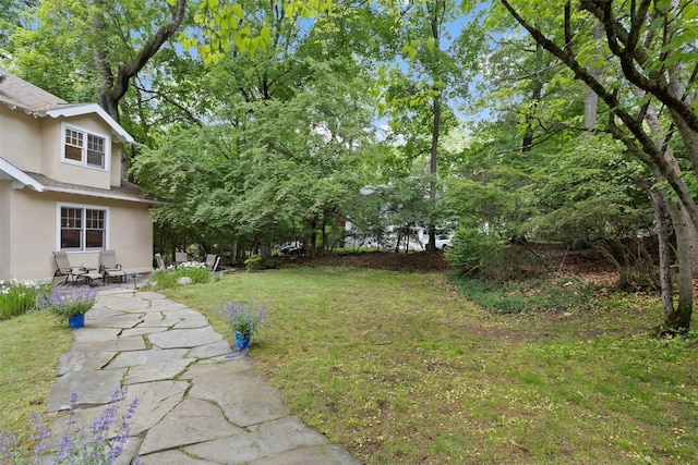 7 Ravine Dr, Hastings-On-Hudson, NY 10706 - view of green lawn featuring a patio area