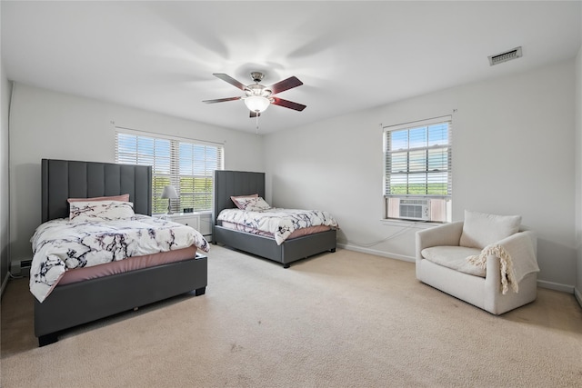 15 Prestwick Dr, Monroe, NY 10950 - carpeted bedroom with multiple windows, baseboards, and a ceiling fan