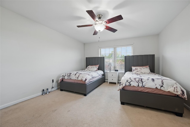 15 Prestwick Dr, Monroe, NY 10950 - bedroom with light carpet, a ceiling fan, and baseboards