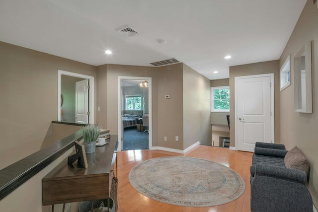 416 Sleepy Hollow Rd, Briarcliff Manor, NY 10510 - living area featuring light wood-style floors, recessed lighting, and baseboards