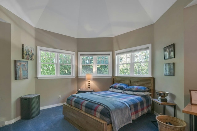 416 Sleepy Hollow Rd, Briarcliff Manor, NY 10510 - carpeted bedroom with baseboards and high vaulted ceiling