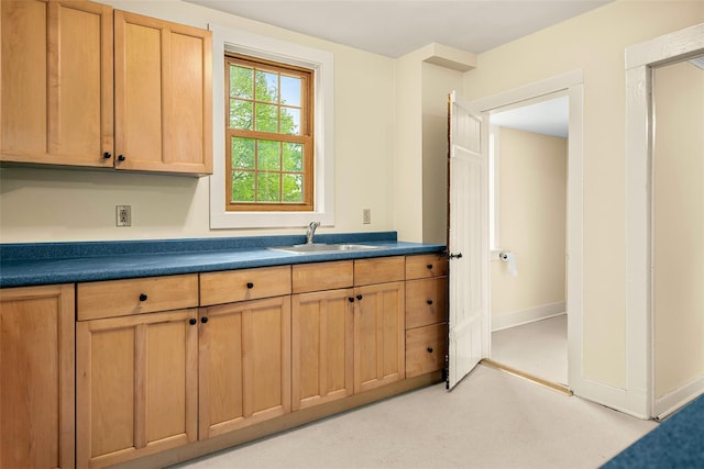1 Green St, Gilbertsville, NY 13776 - kitchen with a sink and dark countertops