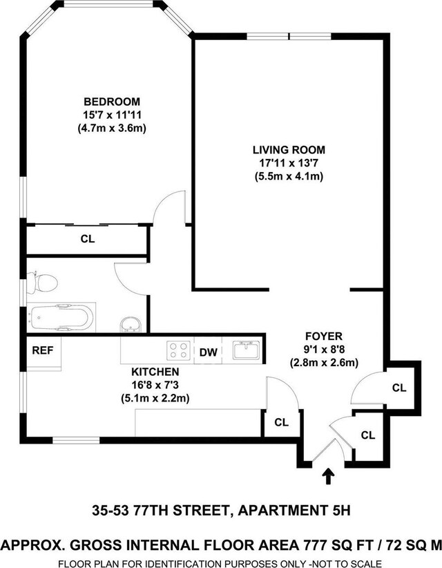 35-53 77th St Unit 5H, Jackson Heights, NY 11372 - room layout