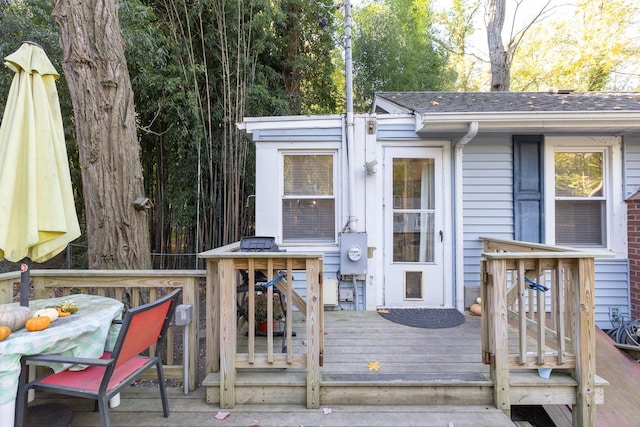 137C Shore Rd, Mount Sinai, NY 11766 - view of wooden deck