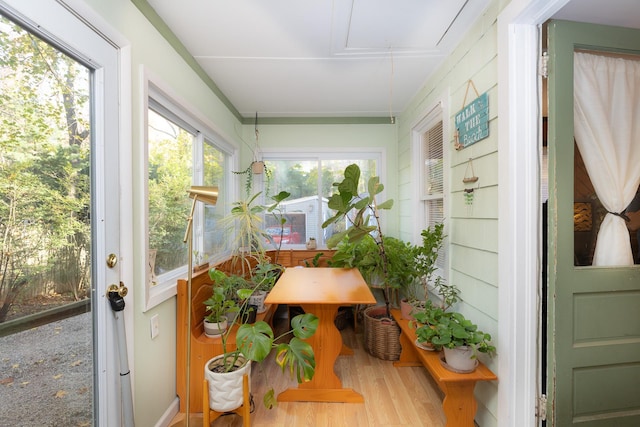 137C Shore Rd, Mount Sinai, NY 11766 - sunroom / solarium with wood finished floors