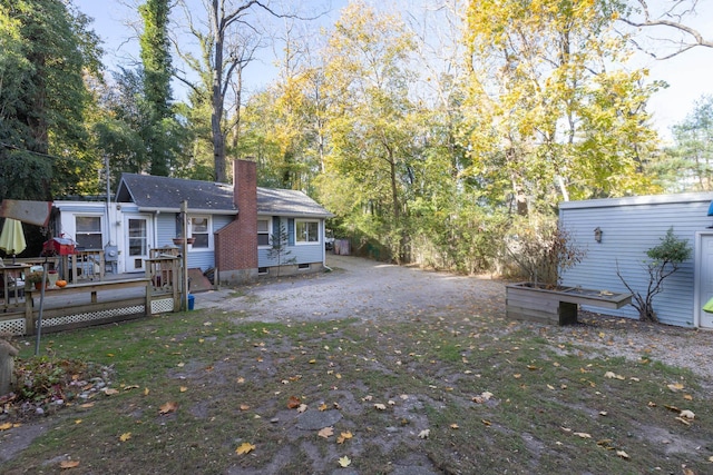 137C Shore Rd, Mount Sinai, NY 11766 - view of yard featuring a wooden deck