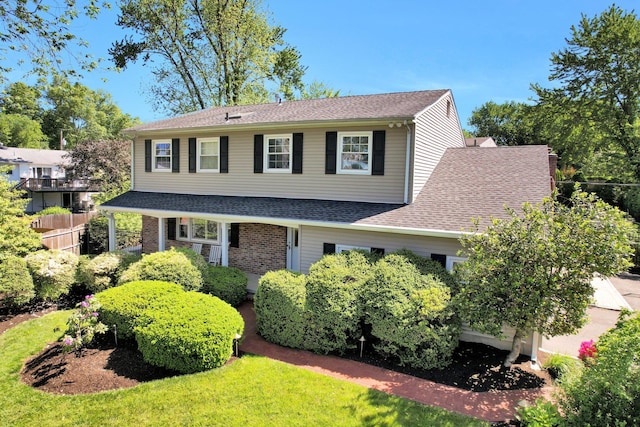 18 Daisy Ct, Nanuet, NY 10954 - view of front of house featuring roof with shingles and brick siding