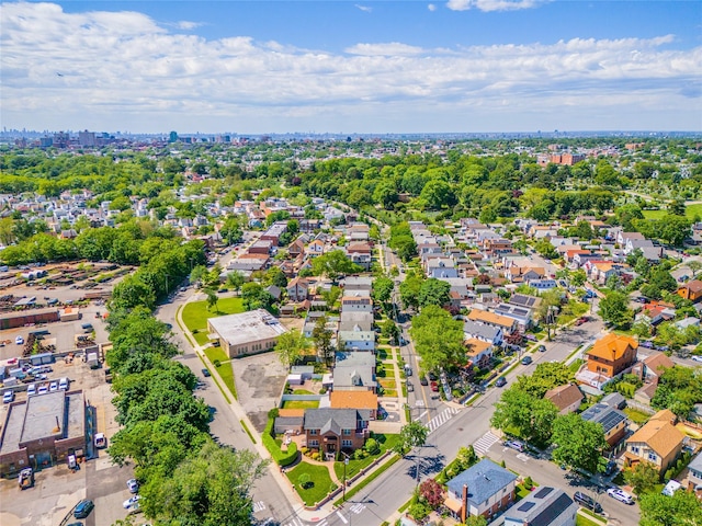 aerial view of residential area