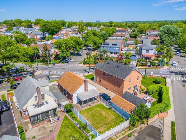 aerial perspective of suburban area