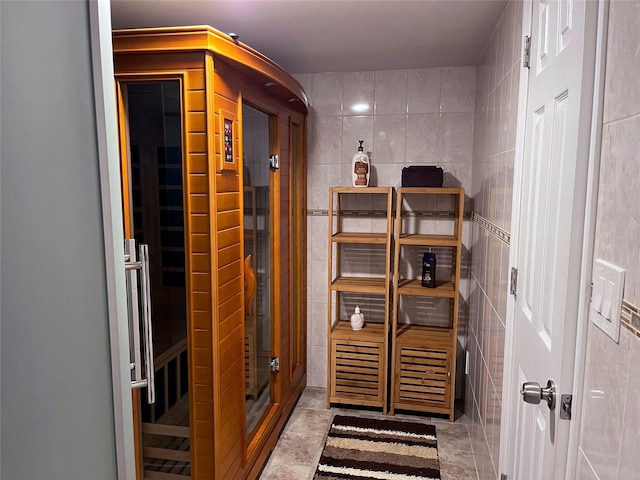 1010 S End, Woodmere, NY 11598 - wine room featuring tile walls