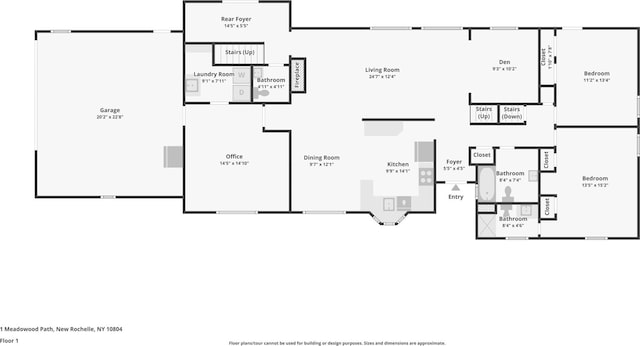 1 Meadowood Path, New Rochelle, NY 10804 - home floor plan