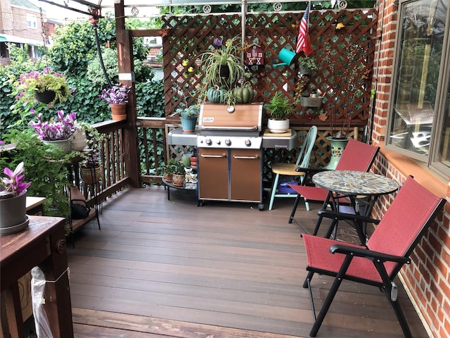 17-12 Starr St, Ridgewood, NY 11385 - deck featuring area for grilling