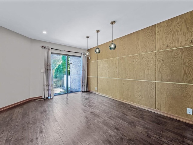 10 Wooleys Ln Unit 1F, Great Neck, NY 11023 - unfurnished room featuring wood finished floors, baseboards, and recessed lighting