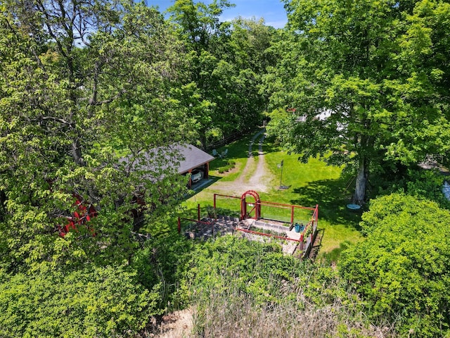 679 Titicus Rd, North Salem, NY 10560 - view of green lawn featuring a garden
