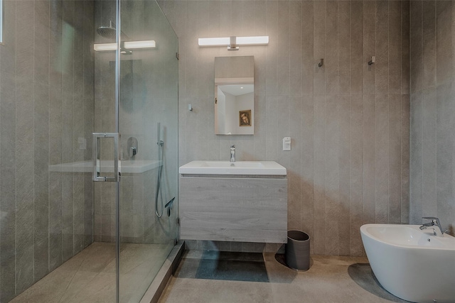 7 Robin Ln, Shelter Island Heights, NY 11964 - full bath featuring a shower stall, vanity, and a bidet