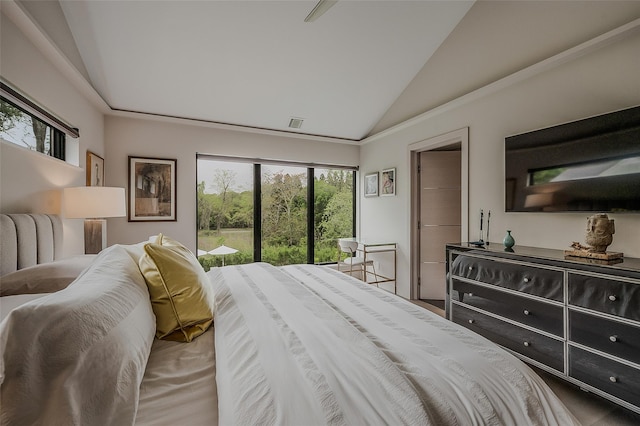7 Robin Ln, Shelter Island Heights, NY 11964 - bedroom with vaulted ceiling and multiple windows